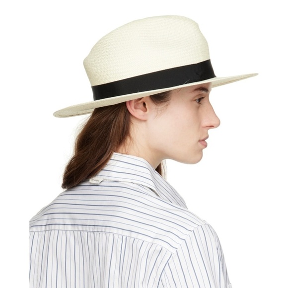 rag & bone Women\'s Panama Hat, White, S-M vacation festival cowgirl cowboy main image 4